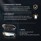 LED Headlights Chrome for Subaru WRX 2015-2021