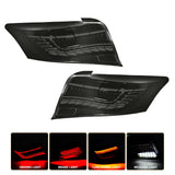 Tail Light Assembly Dynamic Signal for Toyota Vios 2014-2018 Car Interior Accessory MAGIC COLORM Smoked Lens
