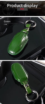 Leather Key Protector Cover for Tesla Model 3