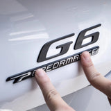 For Xpeng G6 2025 Blackened Car Logo Exterior Black Warrior Badge Accessories Car Interior Accessory OEM