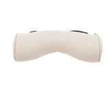 Leather Neck Pillow Lumbar Support for Universal Car Car Interior Accessory LINGLUYANG white 1pcs