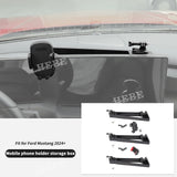 Console Phone Holder Storage Box For Ford Mustang 2024 Car Interior Accessory HEBE