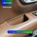 Door Storage Box Trim for Volvo XC90 2015-2026 Car Interior Accessory LINGLUYANG