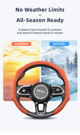 Jaguar Premium Suede Snap-On Steering Wheel Cover