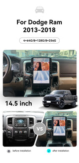 14.5-inch Android 14 Navigation for Dodge Ram 2013–2018