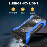 12-65 V Car Jump Starter 1200A Output Portable Emergency Start-up Charger Petrol Car Power Bank Booster Battery Starting Devi