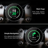 2.1in Round GPS Nav Speedometer Universal Motos