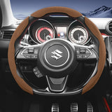 Suzuki Suede Sport Split Snap-On Steering Cover