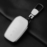 Leather 3 Button Car Key Case Cover for Toyota Sequoia