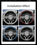 Mazda Carbon Fiber Steering Wheel Cover with Quick Release