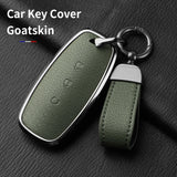 4 Button Aluminum Alloy Goatskin Car Key Case Cover for Nissan 4 Button Aluminum Alloy Car Key Case Cover OEM