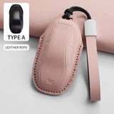 Car Smart Key Case Cover For LM Zhiji L7 Ls7 L6 Ls6 Pu Car Key Cover Protector Keychain