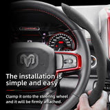 Anti-Slip Suede Steering Wheel Cover for Ram 1500 Car Interior Accessory Hocasen
