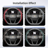 Breathable Leather Steering Wheel Cover for Cupra Models Car Interior Accessory Hocasen