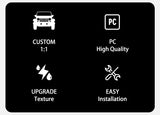 Rearview Mirror Covers for Suzuki Jimny JB64 JB74 JC74 Car Interior Accessory GMUNI