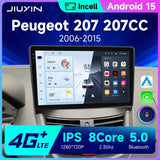 Android 13 Multimedia Player for Peugeot 207 207CC 2008–2014 Android Head Unit JIUYIN