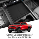 Chevy Silverado EV 2024-2026 Center Console Storage Box Tray Double-layer Organizer Accessories Tidying ABS 2PCS Car Interior