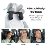 Multifunctional Car Headrest Neck Support with Hidden Hanger, 180° Rotation Universal Car Interior Accessory Car Interior Acc
