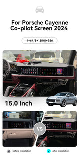 15" Android Auto CarPlay Stereo for Porsche Cayenne 2024 Android Head Unit Aotsr