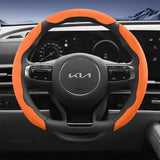 Kia Sporty Suede Split Snap-On Steering Wheel Cover