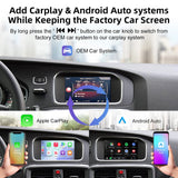 Wireless CarPlay Android Auto AI Decoder for Volvo S60 S80 CarPlay Retrofit Module ANYFAR
