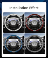 Quick-Release Carbon Fiber Steering Cover for Honda Civic