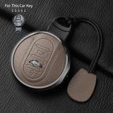 Metal and Leather Car Key Case Cover for Bmw Mini Car Key Case Cover OEM