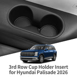 3rd Row Cup Holder Inserts for Hyundai Palisade 2026 Car Interior Accessory Smabee