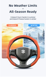 Suede Snap-On Steering Wheel Cover for Suzuki Jimny