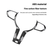 For BMW 1 2 3 4 Series X2 F20 F21 F32 F33 F12 F10 F11 F15 F16 F30 ABS Carbon Texture Car Interior Steering Wheel Cover Trim C