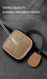 8 Button Aluminum Alloy Goatskin Car Key Case Cover for Zeekr X 001 009 2022 2023