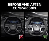 Carbon Suede Steering Wheel Cover for Mitsubishi Car Interior Accessory Hocasen