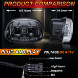 Vespa LED Headlight for Sprint 150 LED Headlight ANGLELITE