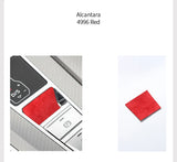 For Audi A6 A7 A7L(2019-2023) Sport Made of Alcantara Center Console Handbrake Button Knob Trim Sticker Interior Accessories