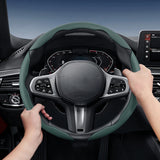 Breathable Faux Leather Car Steering Wheel Cover Universal Car Interior Accessory Hocasen