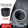 Rear Seat Side Cup Holder Liner Suitable for Tesla Model Y L 6 Seater 2026 3rd Row Silicone Bottle Case Organizer Accessory Bin