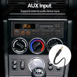 Retro Style 1Din MP3 Car Radio Bluetooth QC3.0 Fast Charge