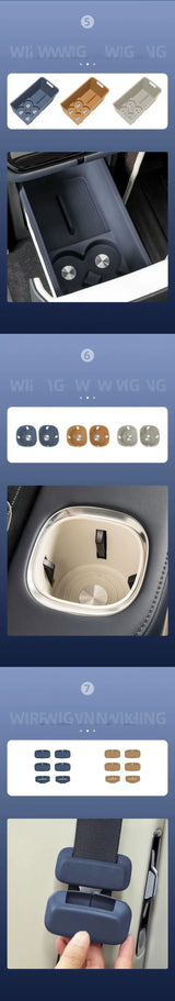 Center Console Storage Mat for ZEEKR 9X Interior Car Interior Accessory LINGLUYANG