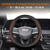 Matte Carbon Fiber Steering Wheel Cover for Cadillac