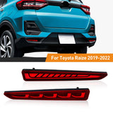 3-in-1 Rear Bumper Light for Toyota Raize 2019-22 Car Interior Accessory MAGIC COLORM