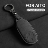 Suede Car Key Case Cover for Aito M9 2024 Car Key Protective Shell Accessories Car Key Case Cover OEM