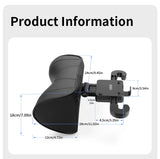 Leather Car Seat Headrest Cushion with Multi-Function Memory Foam Car Neck Pillow