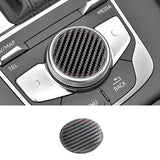 For Audi A3 S3 (2014-2019) Sport Car Multimedia Button Knob Cover Trim Sticker Anti Scratch Car Interior Accessory OEM