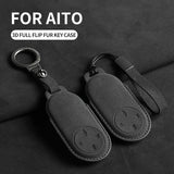Suede Car Key Case Cover for Aito M9 2024 Car Key Protective Shell Accessories Car Key Case Cover OEM
