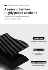 For Tesla Model 3 (2019-) / Model Y Car Steering Wheel Trim Sticker Anti Scratch Carbon Fiber