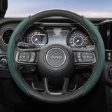Steering Wheel Cover Leather Breathable for Jeep Wrangler