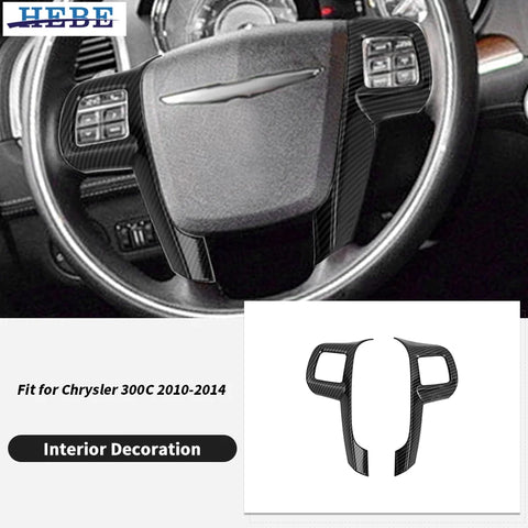 Steering Wheel Trim Stickers for Chrysler 300 10-14 Car Interior Accessory HEBE