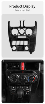 Carbon Fiber Center Console Trim for Suzuki Jimny