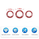 AC Switch Trim Rings for Dodge Chrysler Models Car Interior Accessory HEBE