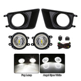 LED Angel Eye Fog Lights for Toyota Tacoma 2012-2015 Fog Light Assembly MAGIC COLORM White Ring